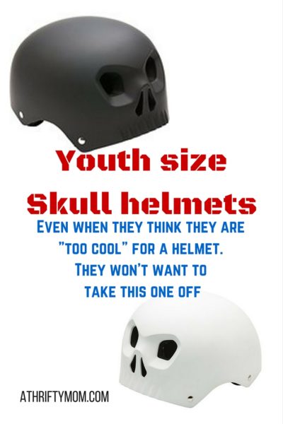 Youth size skull helmets, keep the toughest kids safe