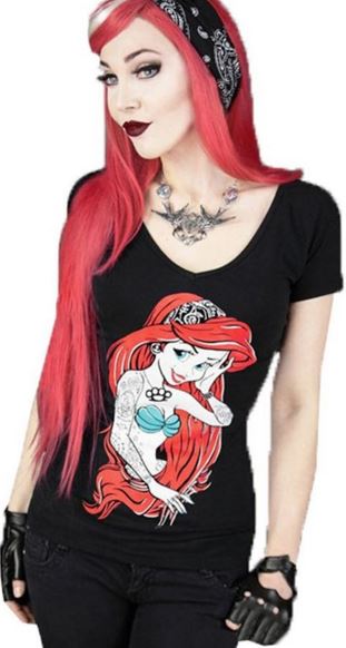 mermaid ariel top shirt