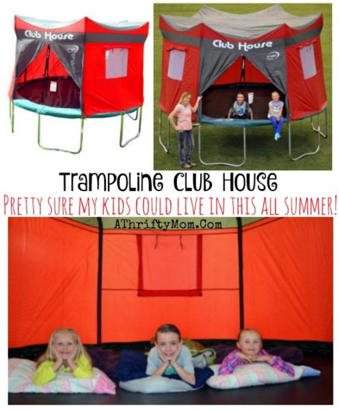 tent trampoline, Trampoline Club House, fun summer games for teh kids