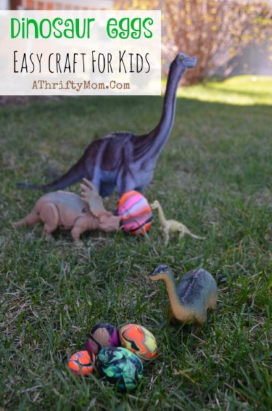 Dinosaur Eggs Kids Craft, fun project for kids preschool age and up who love Dinos, Fun games to play with Play-doh
