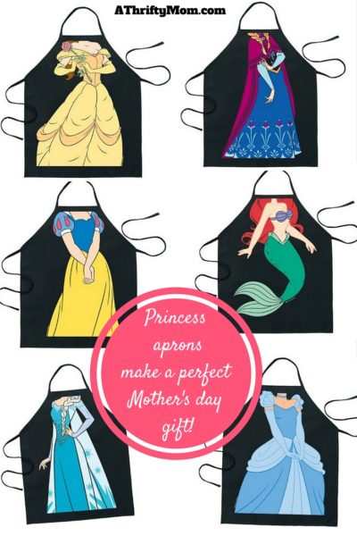 Disney princess aprons make a great mother's day gift