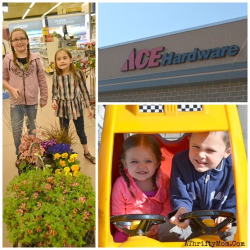 Spring bird feeders at ACE Hardware, how to make bird feeders with your family, family activities to do outside, ad