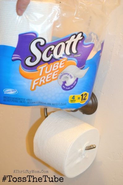 Scott Tube-Free Toilet paper, great way to help the environment and saves you time too #ad #scotttubefree #tossthetube