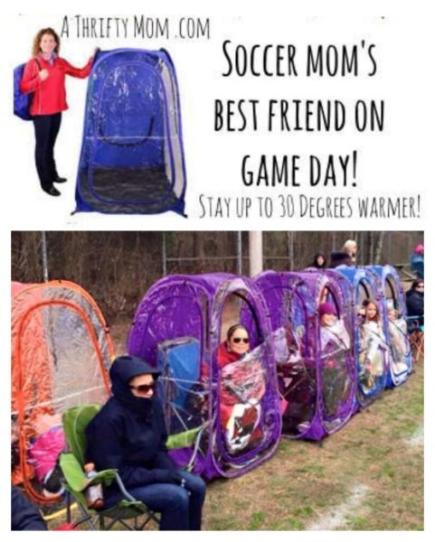 soccer moms clear walled tent
