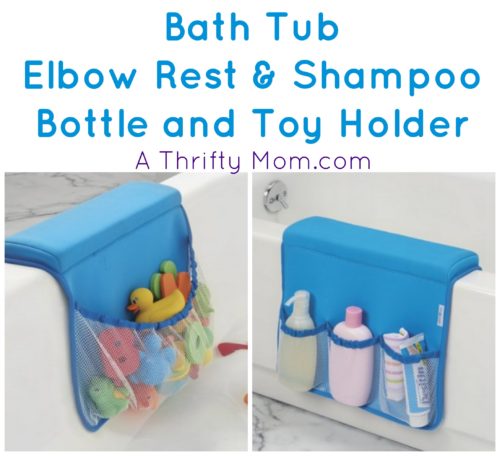 Bath Tub Elbow Rest Shampoo and Toy Holder