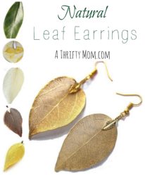 Natural Leaf Earrings for Women