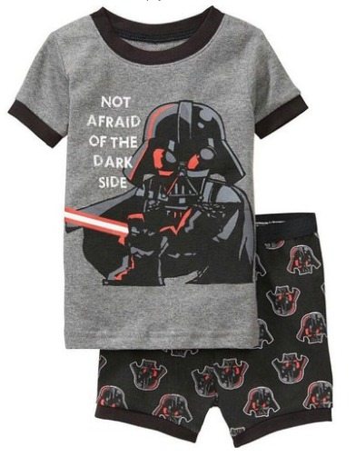 not afraid of the dark side pajamas, kids pajamas, kids clothes, pjs, amazon deals, summer clothing