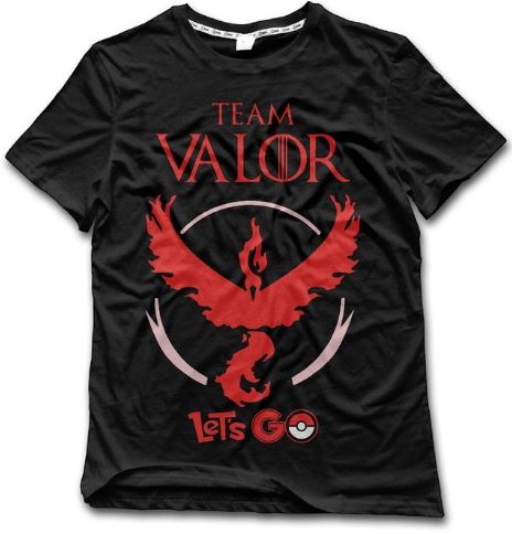 Pokemon Go Team Valor shirt