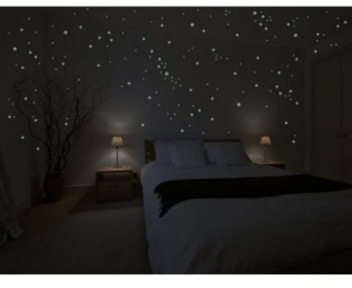glow in the dark stickers, stars, bedroom stickers, galaxy