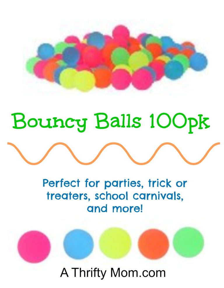 Bouncy Balls – Colorful Bright Solid Color High Bouncing Balls – 100pcs