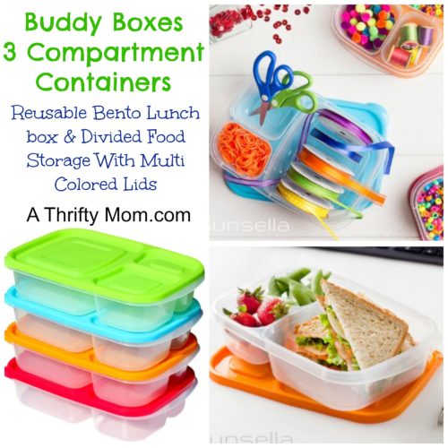 Buddy Boxes - 3 Compartment Containers3
