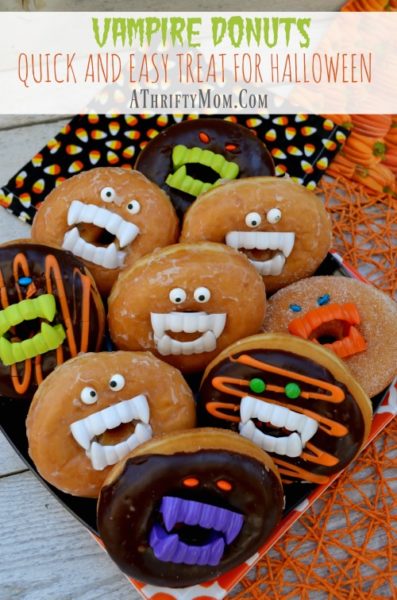 vampire-donuts-a-quick-and-easy-treat-for-halloween-last-minute-halloween-party-food-easy-halloween-recipes-desserts-for-halloween-parties