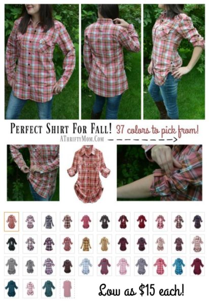 plaid-shirt-for-fall-womens-mid-long-style-roll-up-sleeve-plaid-shirt-i-give-it-a-huge-thumbs-up-i-love-it-and-it-comes-in-37-colors-low-as-15-dollars