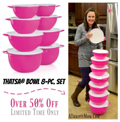 Tupperware, Kitchen, New 42 Cup Pink Tupperware Thatsa Mega Bowl Really Big  Tupperware Bowl
