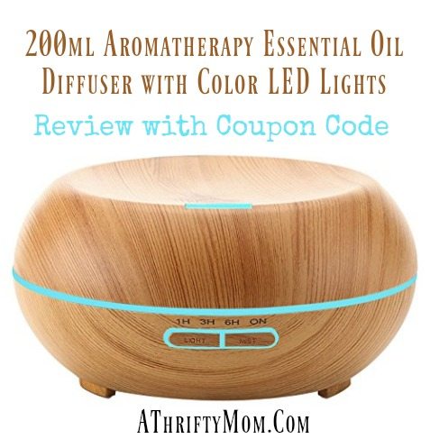 200ml-aromatherapy-essential-oil-diffuser-coupon-code-with-color-led-lights-amazon-deals-review