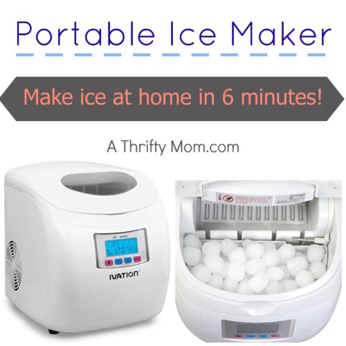 Portable Ice Maker Make Ice at Home in 6 Minutes