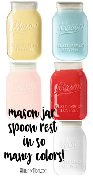 Mason jar spoon rest