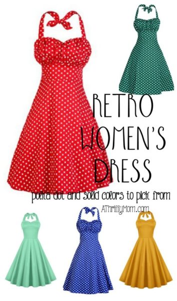 Retro womens halter dress