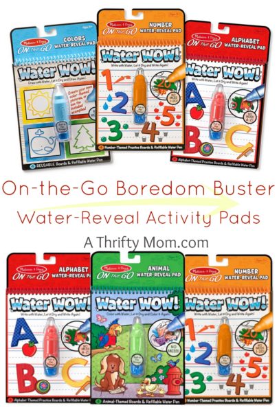 On the Go Water Wow! Activity Pads - Boredom Buster