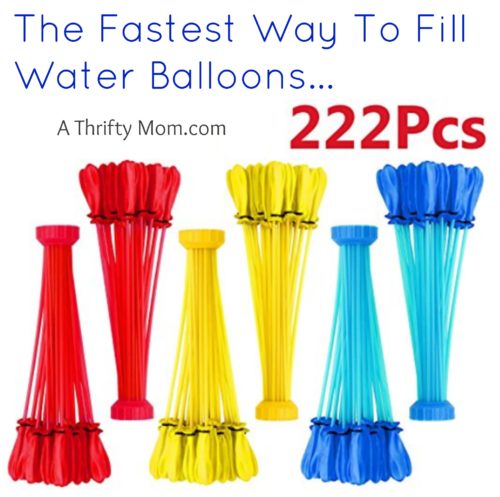 222 pcs 6 Bunch of Instant water Balloons pre Self-Sealing tied water balloon 