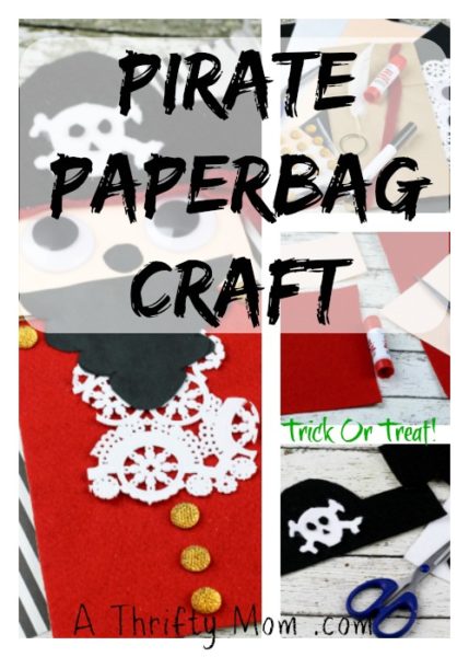 Halloween Bag Pirate Trick or Treat Paper bag craft