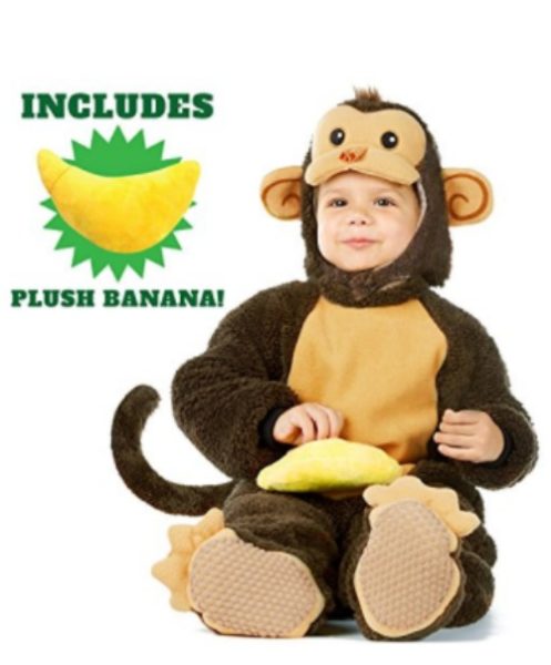 Monkey costume, baby and toddler
