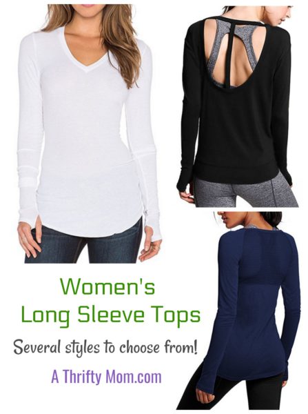 Women's Long Sleeve Stretchy Tops