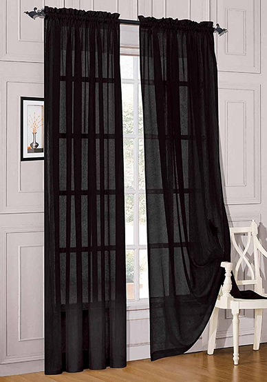  Sheer Window Curtains