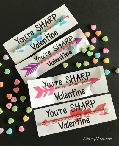 Free printable arrow valentine