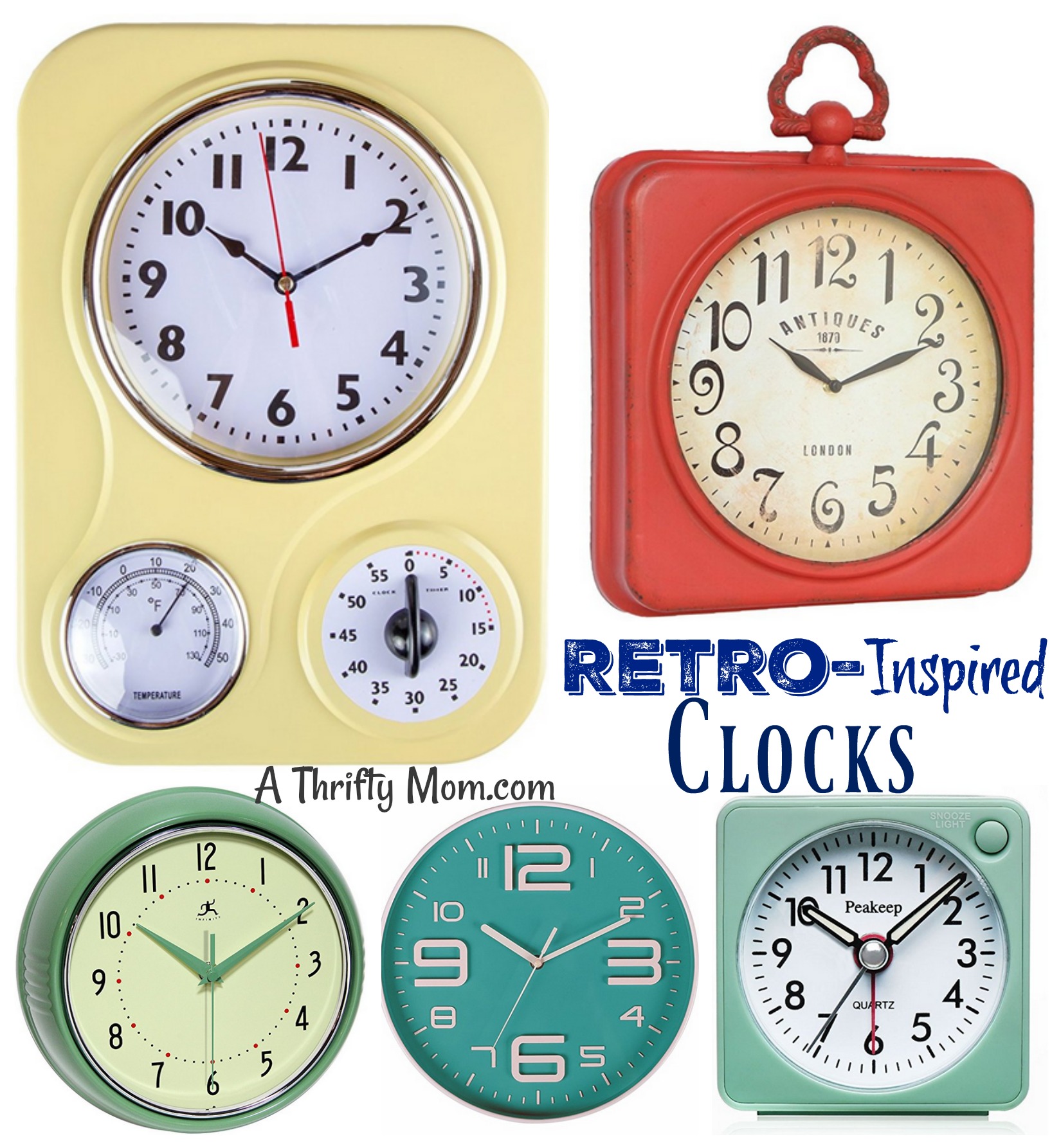 Retro- Inspired Clocks