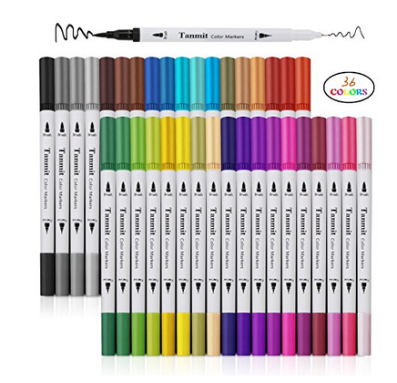 Huhuhero Fineliner Color Pen Set, 0.38 mm Fine Line Drawing Pen
