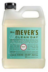 Mrs. Meyers Liquid Hand Soap Refill, Basil Scent