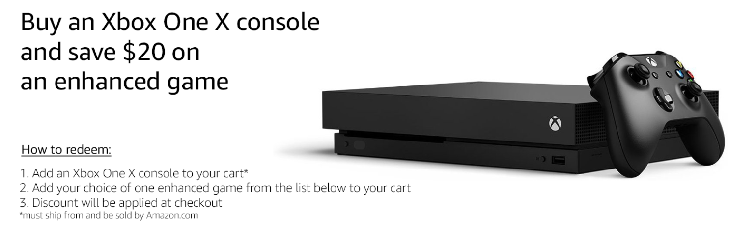 Xbox One X Console and Games Deal
