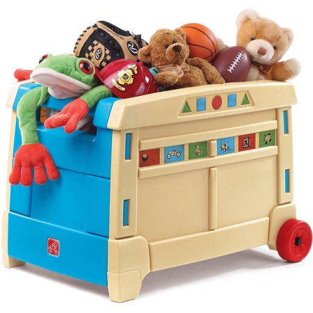 Rolling toy box