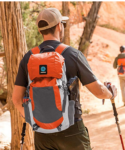 Highpoint Packable Backpack. 30L Daypack for Hiking and Travel. Lightweight Materials, Extremely Portable Storage Size, External Water Bottle Sleeves for Hydration.