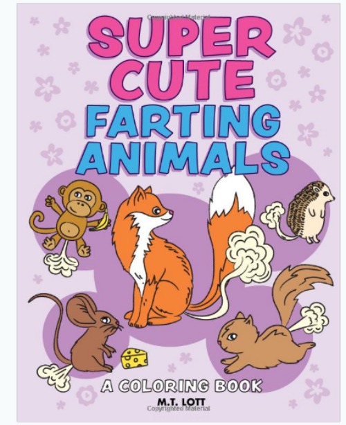 Farting animals coloring book
