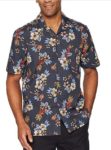 mens guitar floral shirt