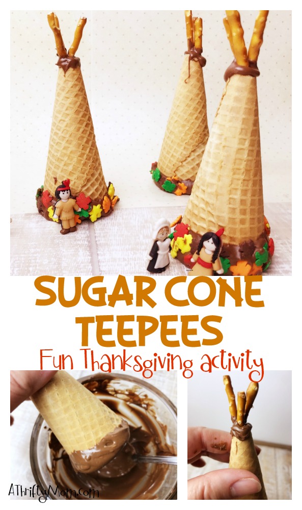 Sugar cone teeppee, Thanksgiving activity