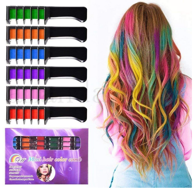 Temporary Hair Chalk Comb Set - A Thrifty Mom - Recipes, Crafts, DIY and  more