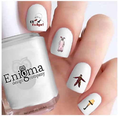 A Christmas Story nail decals