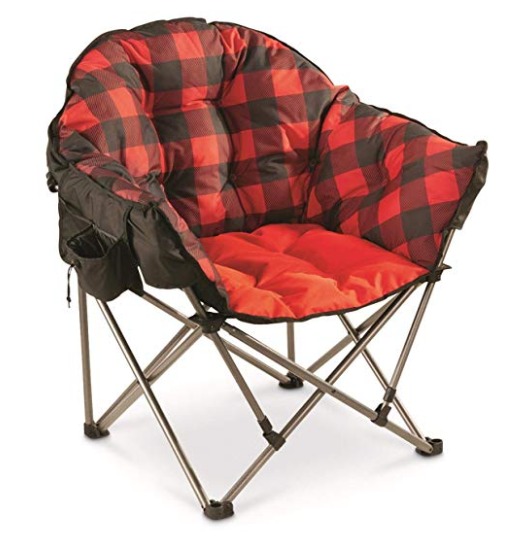 Oversized camp chair holds up to 500 lbs