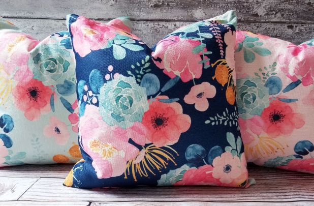 Watercolor pillow covers