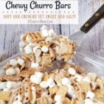 Chewy Churro Bars, Soft and crunchy yet sweet and salty. Made in less than 10 minutes a recipe you make again and again