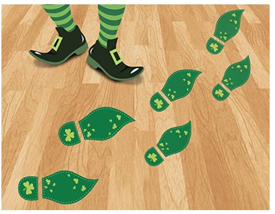 Leprechaun footprints decoration