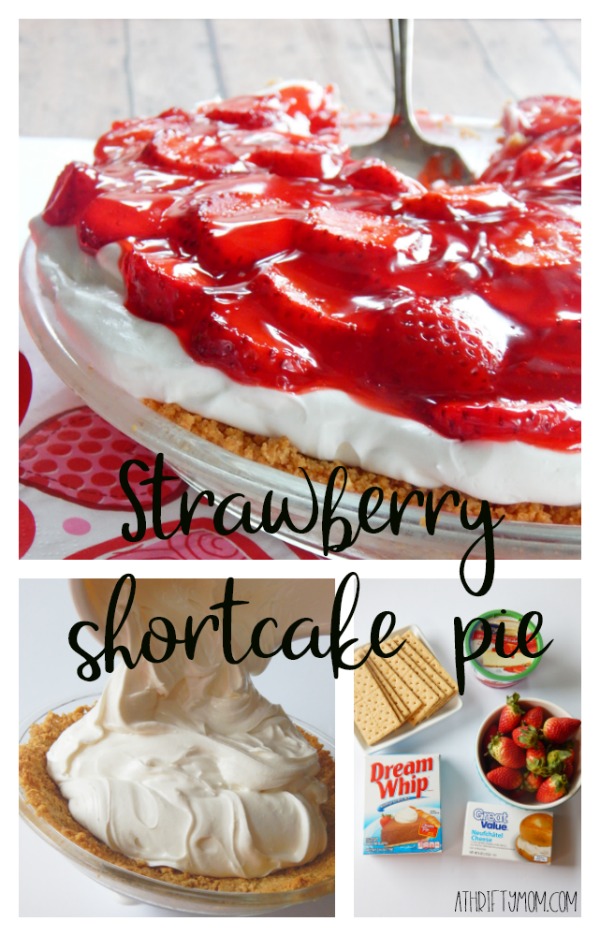 Strawberry shortcake pie