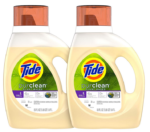 Tide Purclean Plant-Based Laundry Detergent, Honey Lavender Scent, 2×50 oz, 64 Loads (Packaging May Vary)