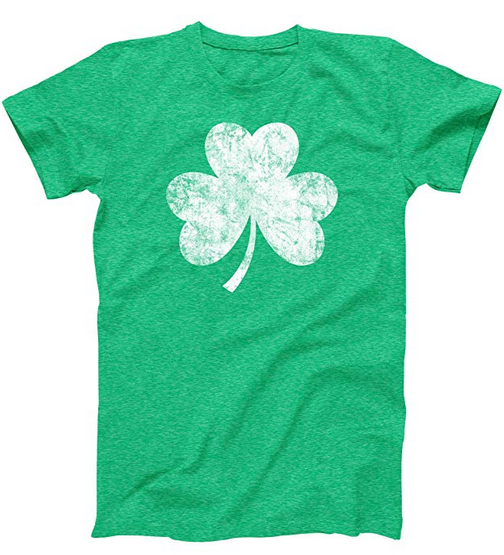 Distress Irish Green Shamrock T-Shirt