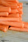 carrot fries sliced