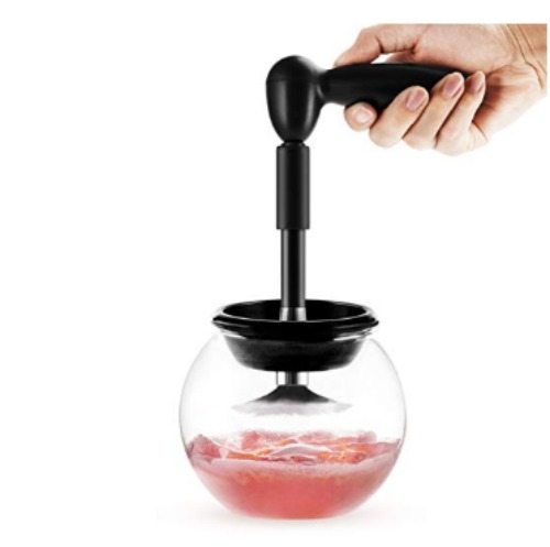 Electronic makeup brush cleaner
