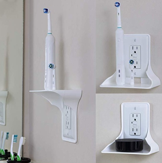 PERLESMITH OUTLET SHELF Wall Outlet Shelf Holder Charging Socket Power Perch... 